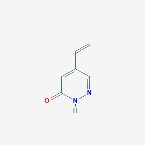molecular formula C6H6N2O B3358859 5-Vinylpyridazin-3(2H)-one CAS No. 825634-15-9