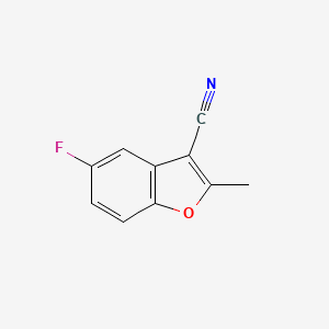 molecular formula C10H6FNO B3358871 5-Fluoro-2-methyl-1-benzofuran-3-carbonitrile CAS No. 826990-58-3
