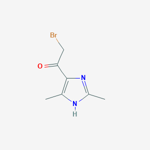 molecular formula C7H9BrN2O B3358925 2-Bromo-1-(2,4-dimethyl-1H-imidazol-5-yl)ethanone CAS No. 82982-56-7