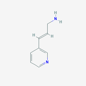 molecular formula C8H10N2 B3359111 3-(Pyridin-3-yl)prop-2-en-1-amine CAS No. 83665-87-6