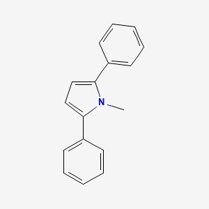 molecular formula C17H15N B3359149 1-Methyl-2,5-diphenylpyrrole CAS No. 840-04-0