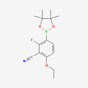 6-Ethoxy-2-fluoro-3-(4,4,5,5-tetramethyl-1,3,2-dioxaborolan-2-yl)benzonitrile