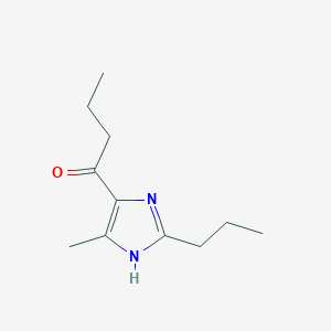 1-(5-Methyl-2-propyl-1H-imidazol-4-yl)butan-1-one