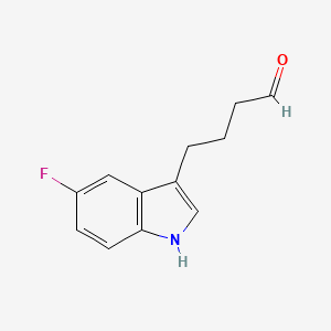 4-(5-fluoro-1H-indol-3-yl)butanal