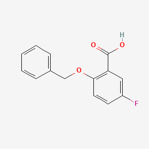 molecular formula C14H11FO3 B3359254 2-(Benzyloxy)-5-fluorobenzoic acid CAS No. 847256-14-8