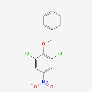 B3359263 2-(Benzyloxy)-1,3-dichloro-5-nitrobenzene CAS No. 848133-03-9