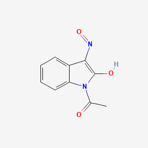 molecular formula C10H8N2O3 B3359267 1H-Indole-2,3-dione, 1-acetyl-, 3-oxime CAS No. 848138-24-9