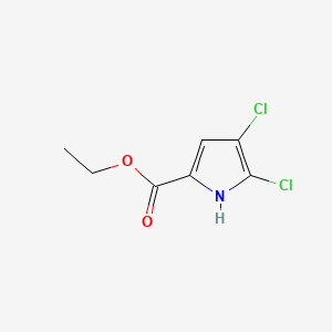 molecular formula C7H7Cl2NO2 B3359294 Ethyl 4,5-dichloro-1H-pyrrole-2-carboxylate CAS No. 848499-08-1