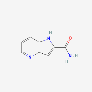 molecular formula C8H7N3O B3359407 1H-Pyrrolo[3,2-B]pyridine-2-carboxamide CAS No. 853685-35-5
