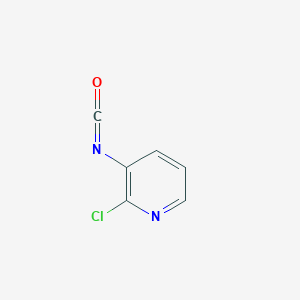 molecular formula C6H3ClN2O B3359496 2-Chloro-3-isocyanatopyridine CAS No. 85915-44-2