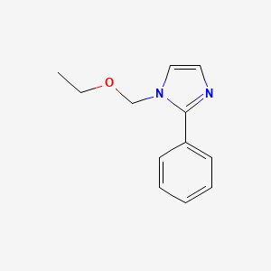 molecular formula C12H14N2O B3359532 1-(Ethoxymethyl)-2-phenylimidazole CAS No. 86119-53-1