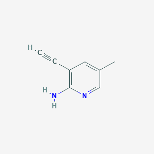molecular formula C8H8N2 B3359556 3-Ethynyl-5-methylpyridin-2-amine CAS No. 863479-77-0