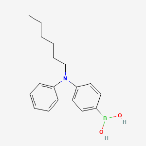 (9-Hexyl-9H-carbazol-3-yl)boronic acid