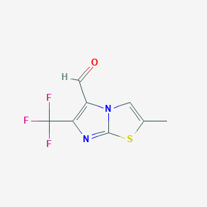 2-Methyl-6-(trifluoromethyl)imidazo[2,1-B]thiazole-5-carbaldehyde