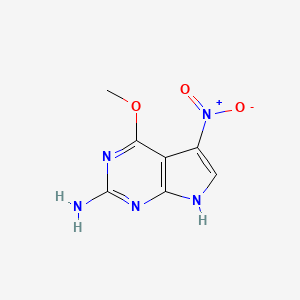 4-methoxy-5-nitro-7H-pyrrolo[2,3-d]pyrimidin-2-amine