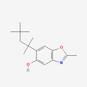 2-Methyl-6-(2,4,4-trimethylpentan-2-yl)-1,3-benzoxazol-5-ol