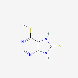 6-Methylsulfanyl-7,9-dihydropurine-8-thione