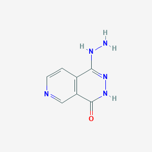molecular formula C7H7N5O B3359780 1-Hydrazinylpyrido[3,4-d]pyridazin-4(3H)-one CAS No. 87544-85-2