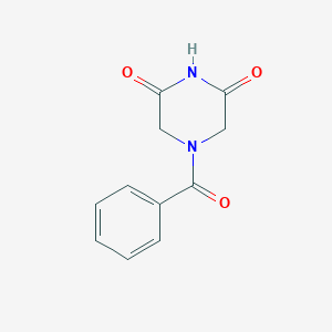 molecular formula C11H10N2O3 B3359812 4-Benzoylpiperazine-2,6-dione CAS No. 87693-76-3