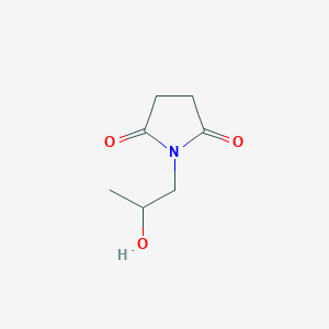 molecular formula C7H11NO3 B3359826 1-(2-Hydroxypropyl)pyrrolidine-2,5-dione CAS No. 87730-42-5
