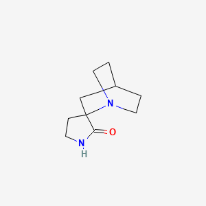 molecular formula C10H16N2O B3359834 Spiro[1-azabicyclo[2.2.2]octane-2,3'-pyrrolidine]-2'-one CAS No. 877606-85-4