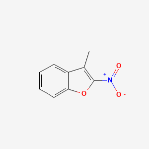 molecular formula C9H7NO3 B3359905 Benzofuran, 3-methyl-2-nitro- CAS No. 87977-35-3