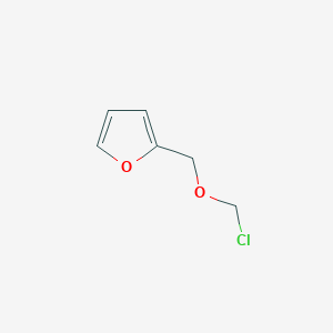 molecular formula C6H7ClO2 B3359930 2-((Chloromethoxy)methyl)furan CAS No. 88023-80-7