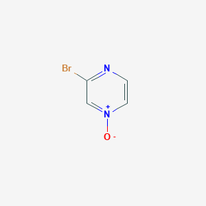 molecular formula C4H3BrN2O B3359965 Pyrazine, bromo-, 4-oxide CAS No. 88089-59-2