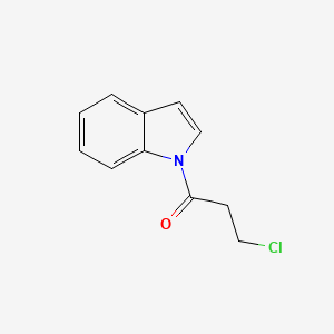 molecular formula C11H10ClNO B3359998 3-Chloro-1-(1H-indol-1-yl)propan-1-one CAS No. 88150-23-6