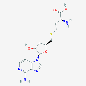 (2S)-2-amino-4-[[(2S,4R,5R)-5-(4-aminoimidazo[4,5-c]pyridin-1-yl)-4-hydroxyoxolan-2-yl]methylsulfanyl]butanoic acid