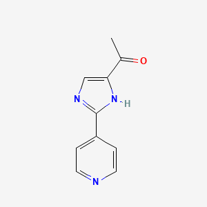 1-[2-(Pyridin-4-yl)-1H-imidazol-5-yl]ethan-1-one
