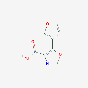 molecular formula C8H5NO4 B3360088 5-(furan-3-yl)oxazole-4-carboxylic acid CAS No. 88352-89-0