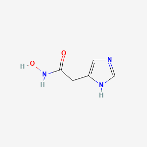 molecular formula C5H7N3O2 B3360103 N-hydroxy-2-(1H-imidazol-5-yl)acetamide CAS No. 88368-67-6