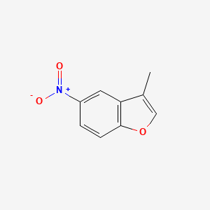 molecular formula C9H7NO3 B3360170 Benzofuran, 3-methyl-5-nitro- CAS No. 88521-67-9