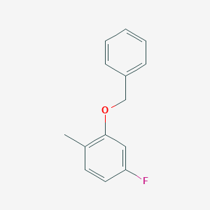 B3360176 4-Fluoro-1-methyl-2-phenylmethoxybenzene CAS No. 885267-20-9