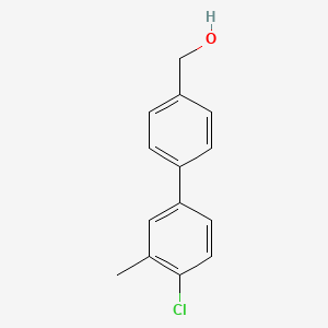 molecular formula C14H13ClO B3360209 (4'-Chloro-3'-methyl-[1,1'-biphenyl]-4-yl)methanol CAS No. 885962-68-5