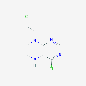 molecular formula C8H10Cl2N4 B3360221 Pteridine, 4-chloro-8-(2-chloroethyl)-5,6,7,8-tetrahydro- CAS No. 88627-25-2