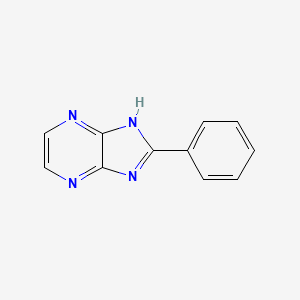 molecular formula C11H8N4 B3360289 2-Phenyl-1h-imidazo[4,5-b]pyrazine CAS No. 88710-42-3