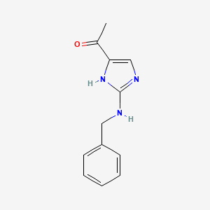 molecular formula C12H13N3O B3360297 1-(2-(Benzylamino)-1H-imidazol-4-yl)ethanone CAS No. 88723-27-7
