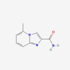 molecular formula C9H9N3O B3360326 5-Methylimidazo[1,2-a]pyridine-2-carboxamide CAS No. 88751-04-6