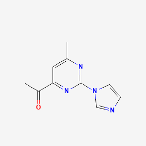 1-(2-(1H-Imidazol-1-YL)-6-methylpyrimidin-4-YL)ethanone