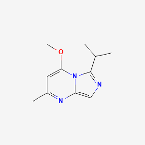 Imidazo[1,5-a]pyrimidine, 4-methoxy-2-methyl-6-(1-methylethyl)-