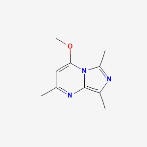 molecular formula C10H13N3O B3360385 4-Methoxy-2,6,8-trimethylimidazo[1,5-a]pyrimidine CAS No. 88875-16-5