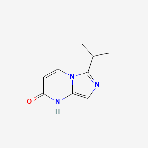Imidazo[1,5-a]pyrimidin-2(1H)-one, 4-methyl-6-(1-methylethyl)-