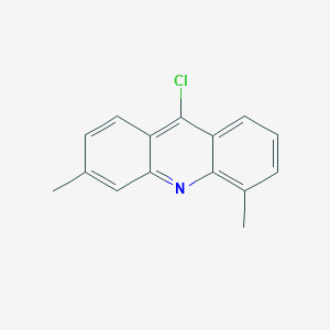 molecular formula C15H12ClN B3360410 9-Chloro-3,5-dimethylacridine CAS No. 88914-93-6