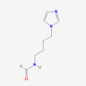 molecular formula C8H13N3O B3360422 N-[4-(1H-imidazol-1-yl)butyl]formamide CAS No. 88940-92-5