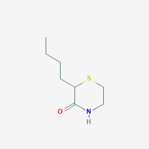 molecular formula C8H15NOS B3360427 2-Butylthiomorpholin-3-one CAS No. 88988-06-1