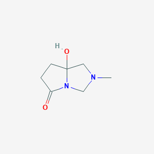 5H-Pyrrolo[1,2-c]imidazol-5-one, hexahydro-7a-hydroxy-2-methyl-