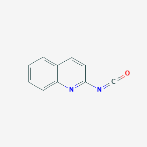 molecular formula C10H6N2O B3360457 Quinoline, 2-isocyanato- CAS No. 89047-46-1