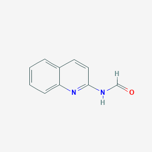 molecular formula C10H8N2O B3360474 N-(quinolin-2-yl)formamide CAS No. 89067-40-3